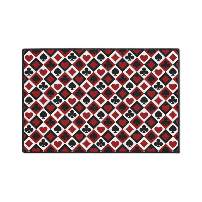 Custom Non-Slip Polyester Rug with Chic Black Border