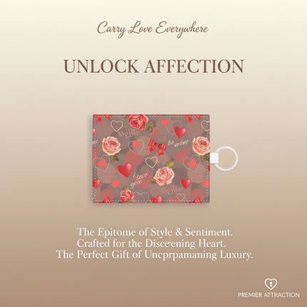 Chic Saffiano Leather Card Holder: A Classy Valentine's Day Accessory