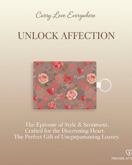 Chic Saffiano Leather Card Holder: A Classy Valentine's Day Accessory