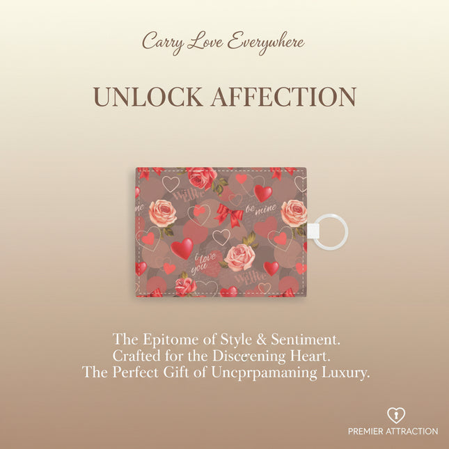 Chic Saffiano Leather Card Holder: A Classy Valentine's Day Accessory