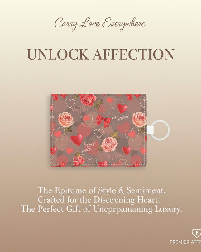 Chic Saffiano Leather Card Holder: A Classy Valentine's Day Accessory