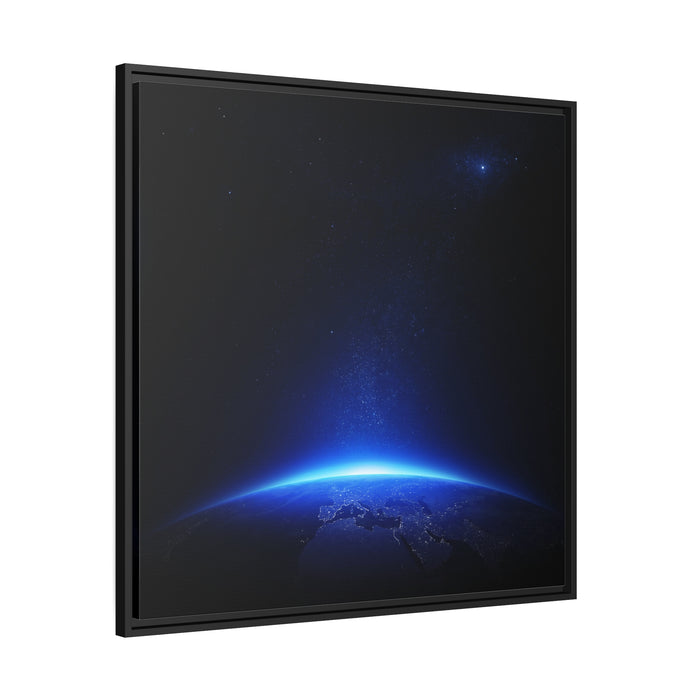 The Earth - Matte Canvas Pinewood Frame