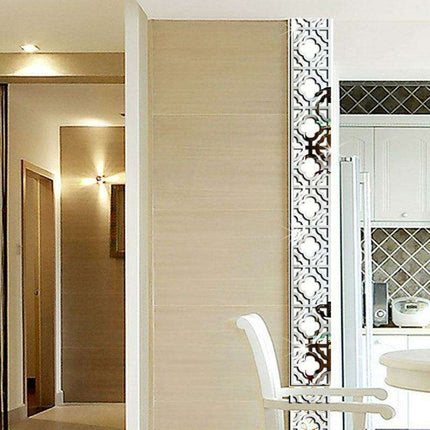 Sophisticated 3D Acrylic Crystal Wall Decals - Luxurious Home Decor in Elegant Gold, Silver, Black, and Red