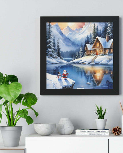 Sustainable Elegance: Eco-Friendly Fantasy Christmas Vertical Wall Art
