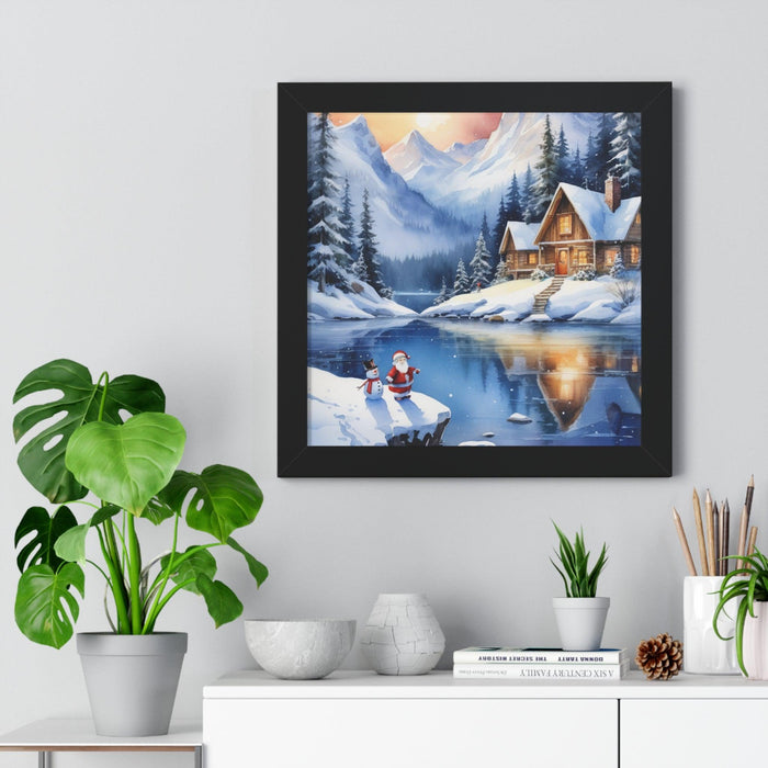 Kireiina Fantasy Christmas Framed Vertical Poster Maison d'Elite