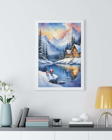 Sustainable Elegance: Eco-Friendly Fantasy Christmas Vertical Wall Art