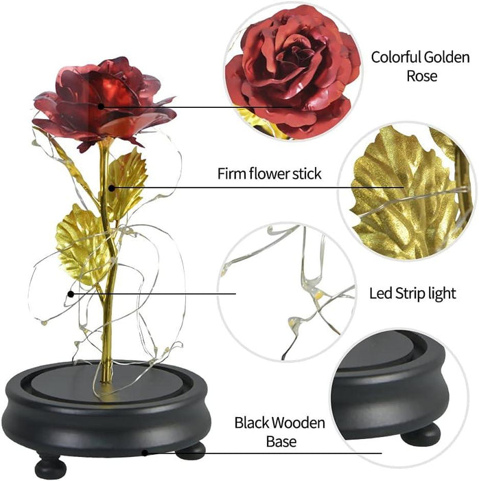 Galaxy Rose Forever: Preserved Eternal Roses in Glass for Special Occasions