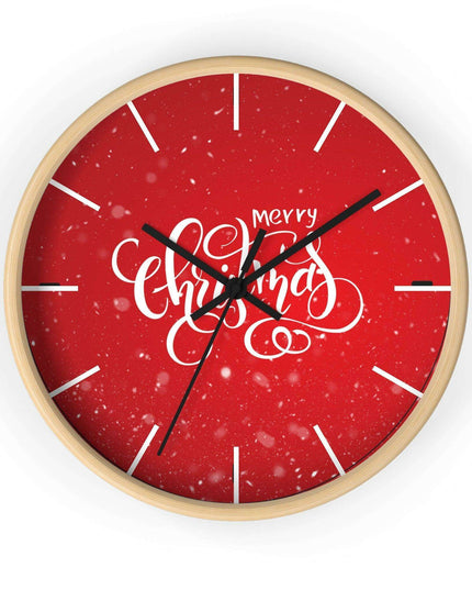 Elegant Holiday Clock with Exquisite Wooden Design by Maison d'Elite