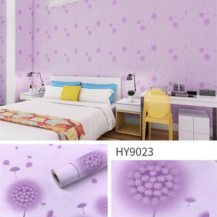 Large Flower Wallpaper Mixed With Family Style