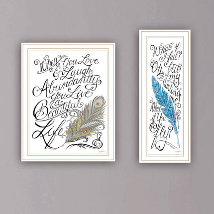 Deb Strain 2-Piece Framed Wall Art Set - Inspirational Design for Home