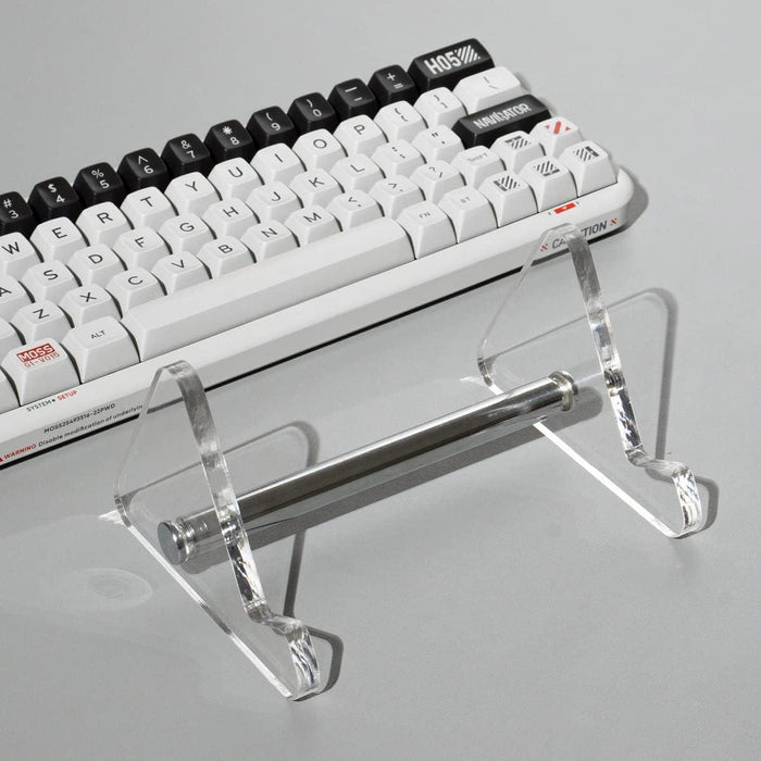 Elegant Clear Acrylic 3-Tier Keyboard Organizer Stand