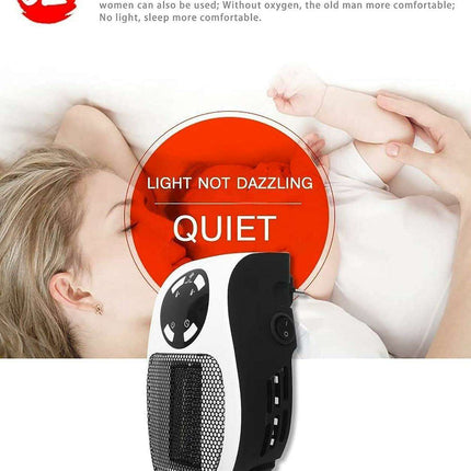 500W Remote-Controlled Ceramic Heater - Perfect for Home and Office Comfort