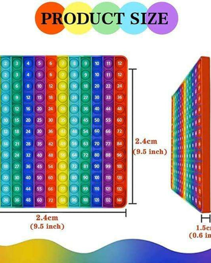 Math Pop Sensory Silicone Toy Set for Interactive Learning
