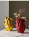 Heart-Shaped Resin Flower Vase - Artistic Home Decor Statement