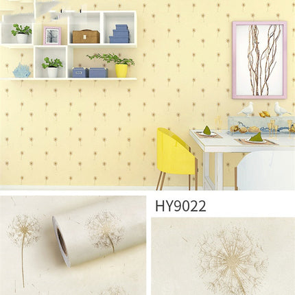 Large Flower Wallpaper Mixed With Family Style
