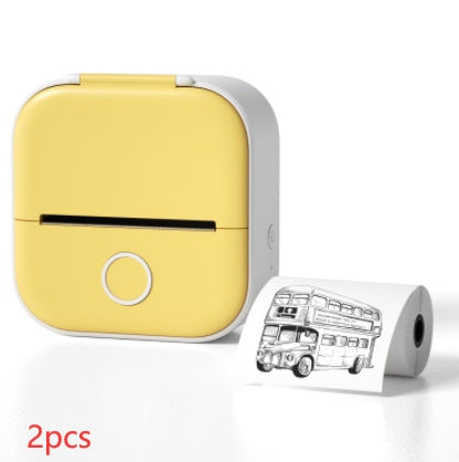 Portable Mini Thermal Label Printer Home Photo Printer Student Wrong Q