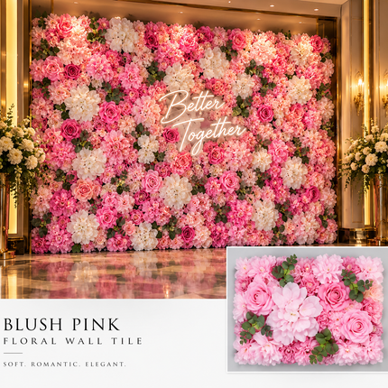 Elegant Floral Wall Art Handmade with Cotton, Silk, and Artificial Blooms - Très Elite