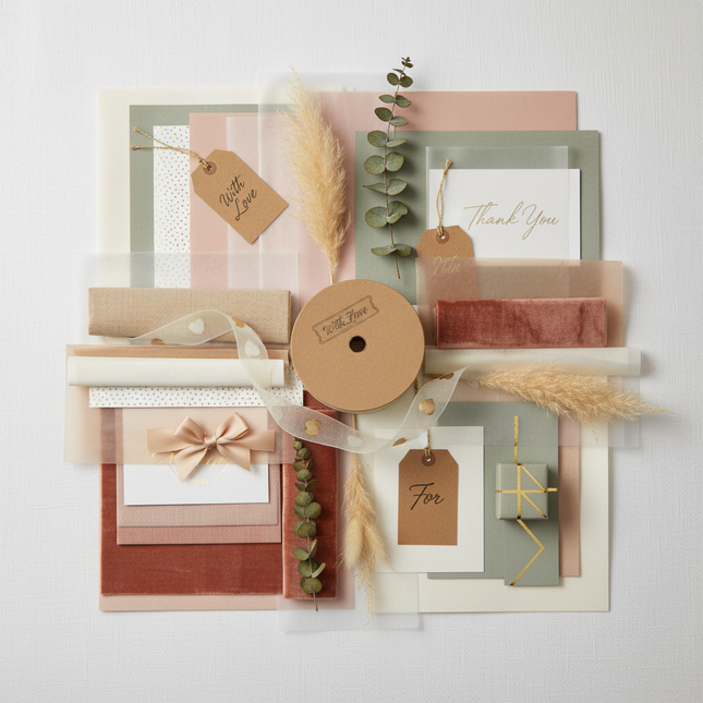 Bronzing Organza Ribbon – Gift & Cake Box Packaging, 15 Designs