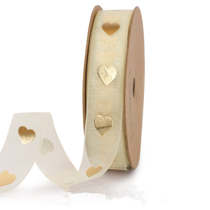 Bronzing Organza Ribbon – Gift & Cake Box Packaging, 15 Designs