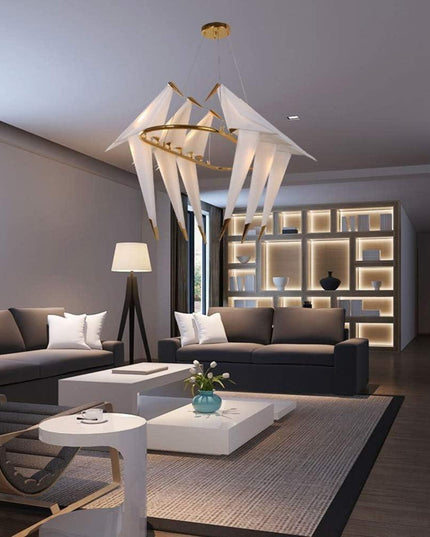 Nature-Inspired Nordic Bird Ceiling Lamp with Elegant Design
