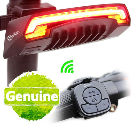 Brake Light Laser Tail Light For Bicycle With Auto Day Night Sensor