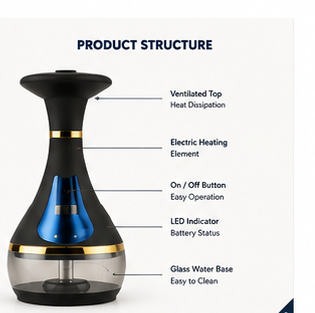 Arabian Electric Hookah — Rechargeable, Fast Heating, Carbon-Free Operation Water Pipes & Bongs new-fast-shipping-arabian-electric-hookah-rechargeable-smoker-fast-heating-carbon-free Home & Kitchen > Kitchen & Dining > Smoking Accessories > Hookahs