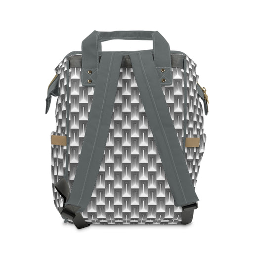 Luxury Parent's Essential: Stylish Geometric Diaper Backpack