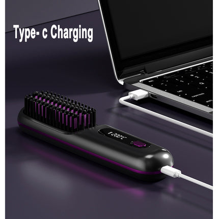 Peekaboo Studio 2-in-1 Wireless Hair Straightener & Curler - Fast Heat