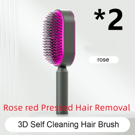 Self Cleaning Hair Brush For Women One-key Cleaning Hair Loss Airbag M