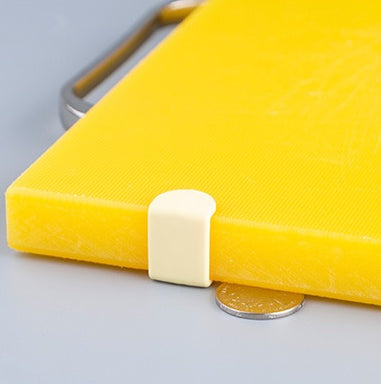 Non Slip PE Cutting Board Set Yellow White Sizes 33x23 to 50x34.5 cm