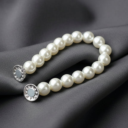 Curtain Tie Rope Strap ABS Pearl Magnet Curtain Buckle
