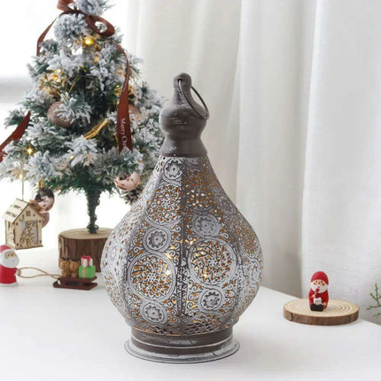 Moroccan Elegance: Vintage Metal Candle Lantern for Enchanting Ambiance