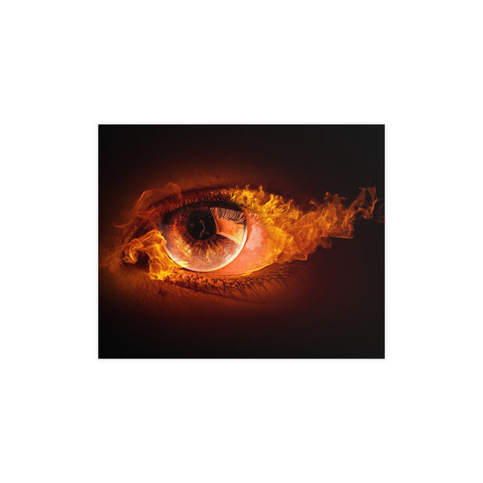 Elegant Fire Eye Matte Posters - Premium Quality Wall Art - Sophisticated Home Decor Solution - Vibrant Decor Accent