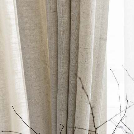 Translucent linen screen curtain