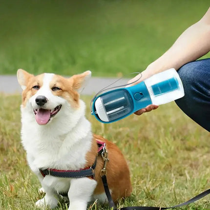 Dog Water Cup Drinking Food Garbage Bag Three-in-one Portable Small Mu