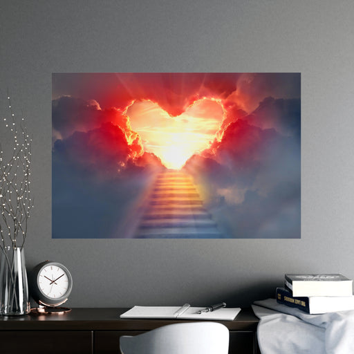 Heavenly Staircase Matte Posters - Premium Quality Art Prints for Home Decor