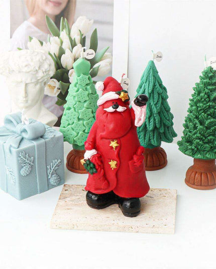 Magical Christmas Candle Making Kit with Santa-Themed Packaging & Scented Adornments