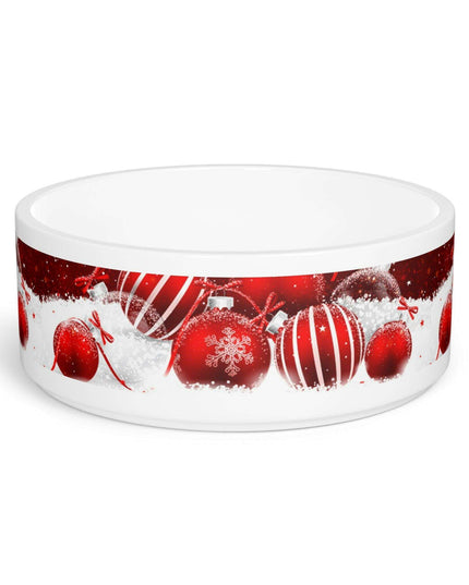 Customizable Elegant Ceramic Pet Bowl with Unique Artisan Print