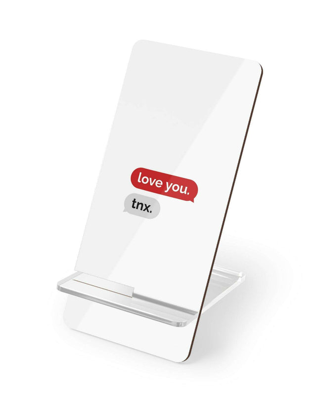 Chic Abstract Geometric Phone Stand for a Sophisticated Workspace