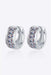 Elegant 1.8 Carat Lab-Diamond Sterling Silver Huggie Earrings - Sophisticated Jewelry Choice