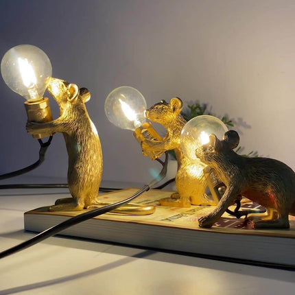 Peekaboo Studio Nordic Resin Mouse Table Lamp - LED, Mini Size