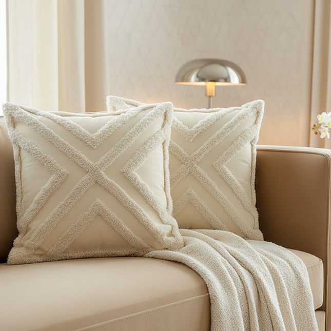 Tassel Tufted Pillow Decoration Cushion Cover