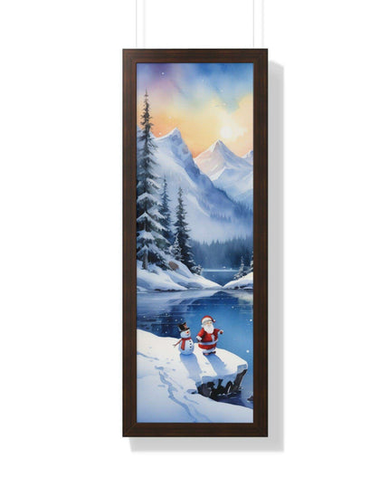 Sustainable Elegance: Eco-Friendly Fantasy Christmas Vertical Wall Art