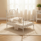 White bed frame