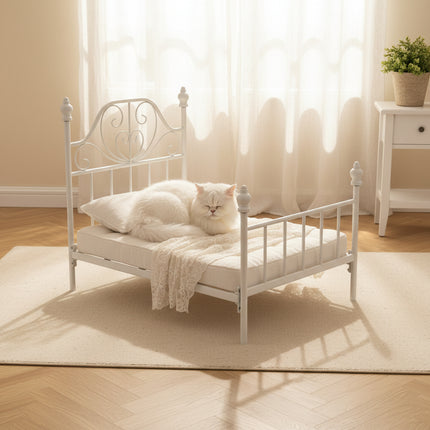 Hanging Swing Cradle Pet Bed — Iron Frame, M & L