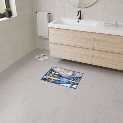 Personalized Luxury Polyester Area Rug with Anti-Slip Backing