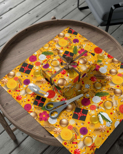 Exquisite 3D Luxury Christmas Gift Wrap Collection: Matte & Satin Options