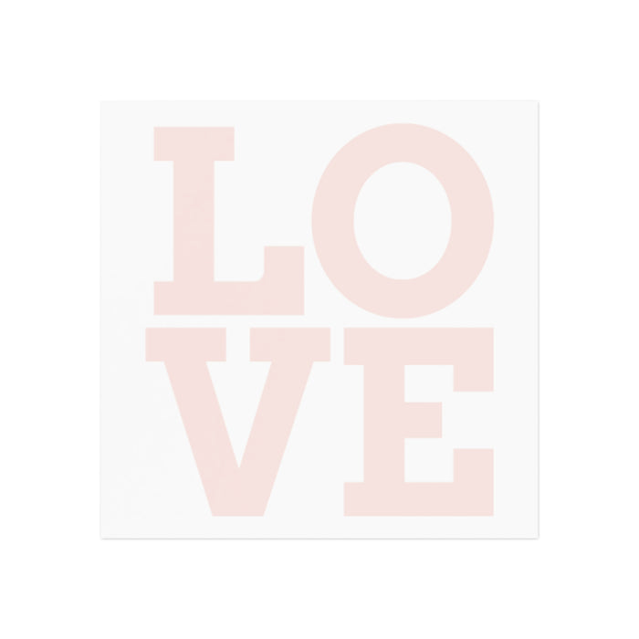 LOVE Square Personalized Photo Magnet