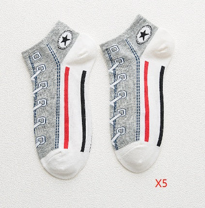 Peekaboo Studio Combed Cotton Breathable Boat Socks - Deodorant, Soft