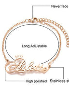 Chain bracelet rose gold